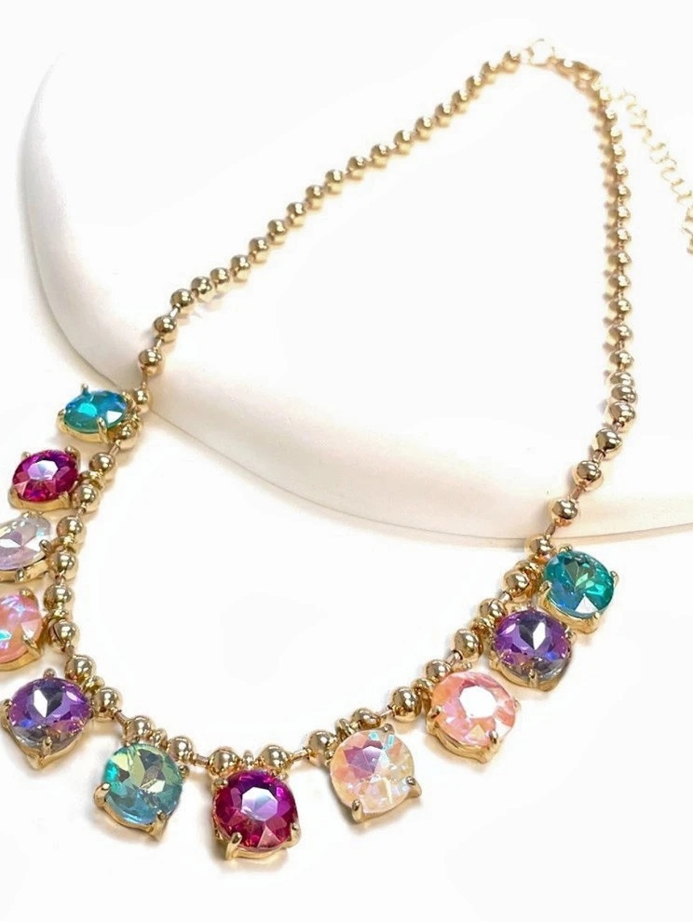 Multicolor AB Statement Necklace